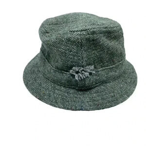 Hanna Hats Of Donegal Ireland Irish Walking Hat Tweed wool Fedora Wool Size M